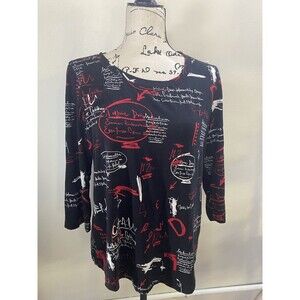 Bali Shirt Size Medium Black Women